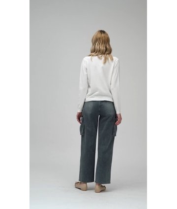 Cardigan White Wise WW20108